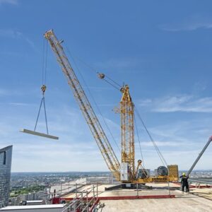 Liebherr Derrick, Top-Slewing, Tower Crane, 200 DR 5/10 Litronic. Picture Courtesy of Liebherr Cranes Canada.